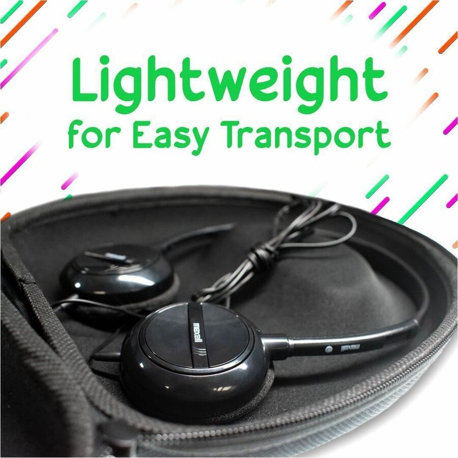 Maxell Lightweight Stereo Headphones - 190318