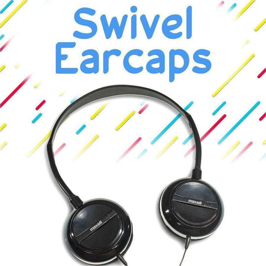 Maxell Lightweight Stereo Headphones - 190318