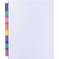 Business Source 3-Hole Poly Insert Index Dividers - 32371