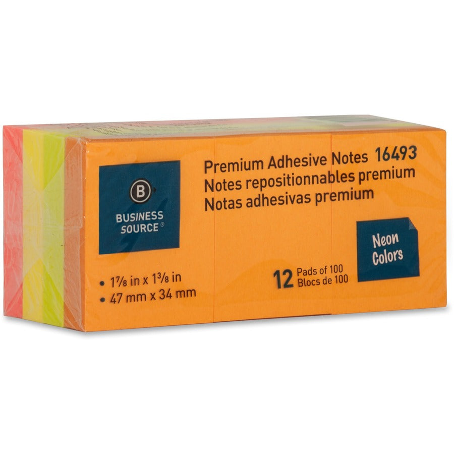 Business Source Premium Repostionable Adhesive Notes - 16493