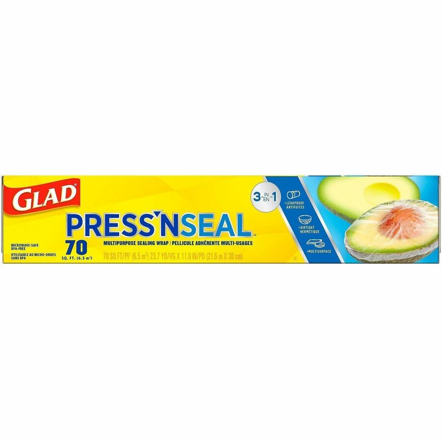 Glad 70 Square Foot Press'n Seal Food Plastic Wrap - 23069