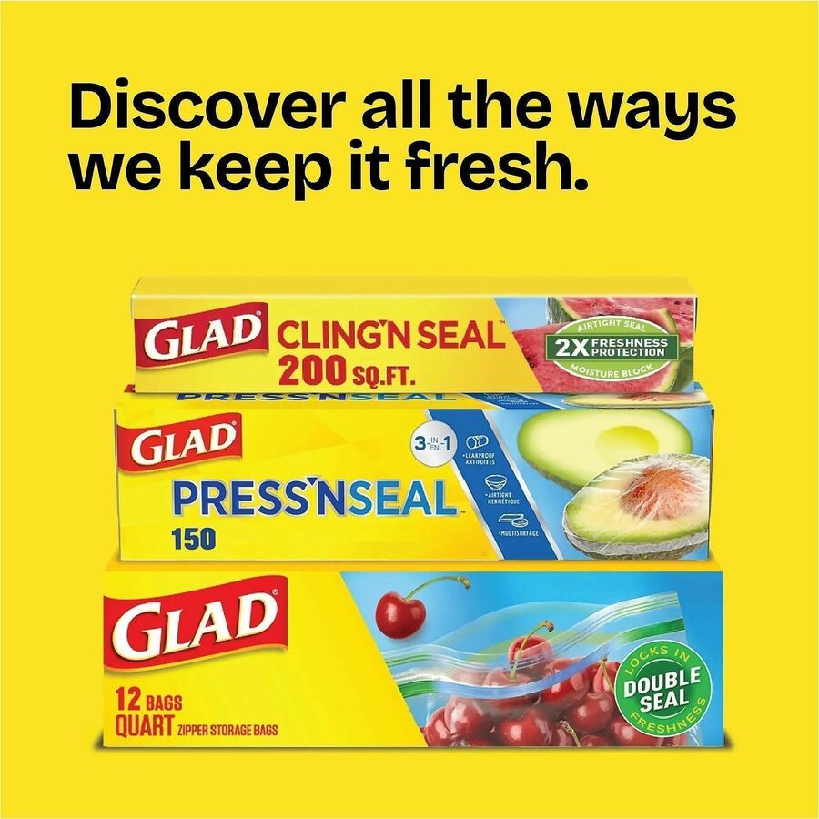 Glad 70 Square Foot Press'n Seal Food Plastic Wrap - 23069