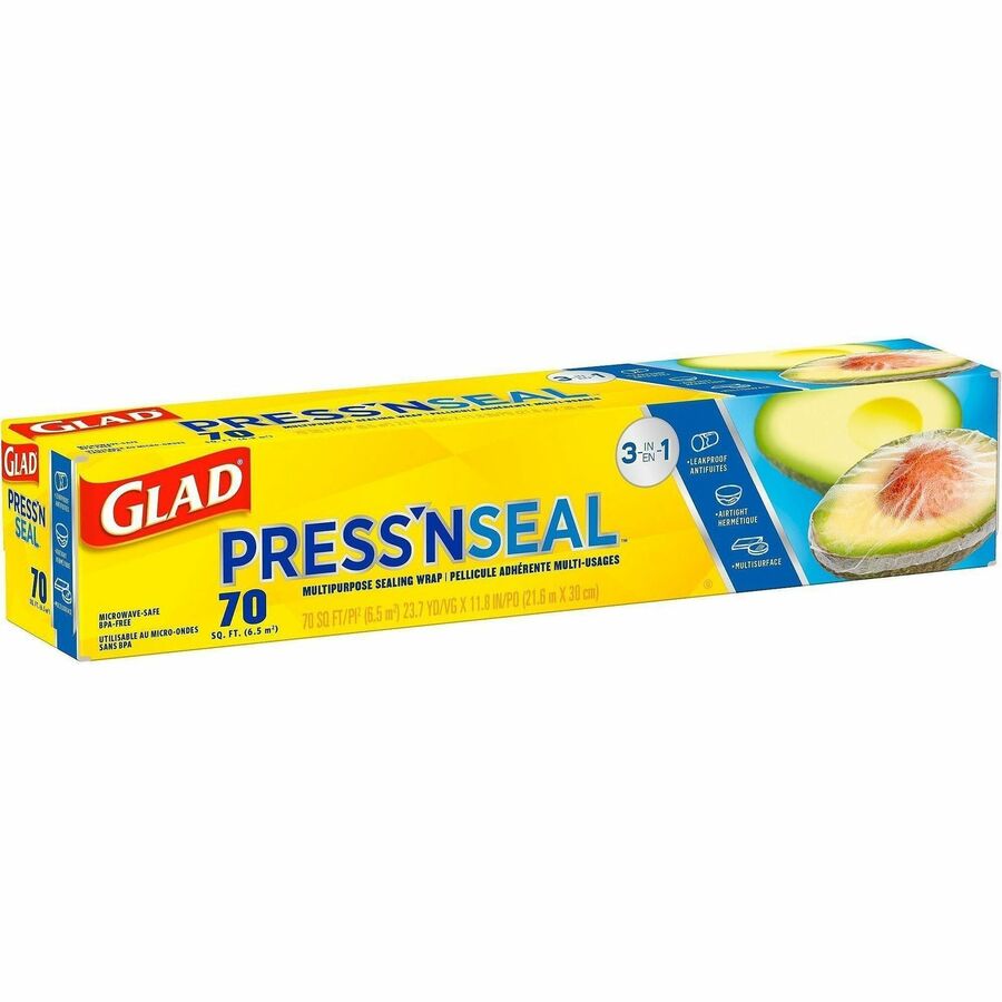 Glad 70 Square Foot Press'n Seal Food Plastic Wrap - 23069