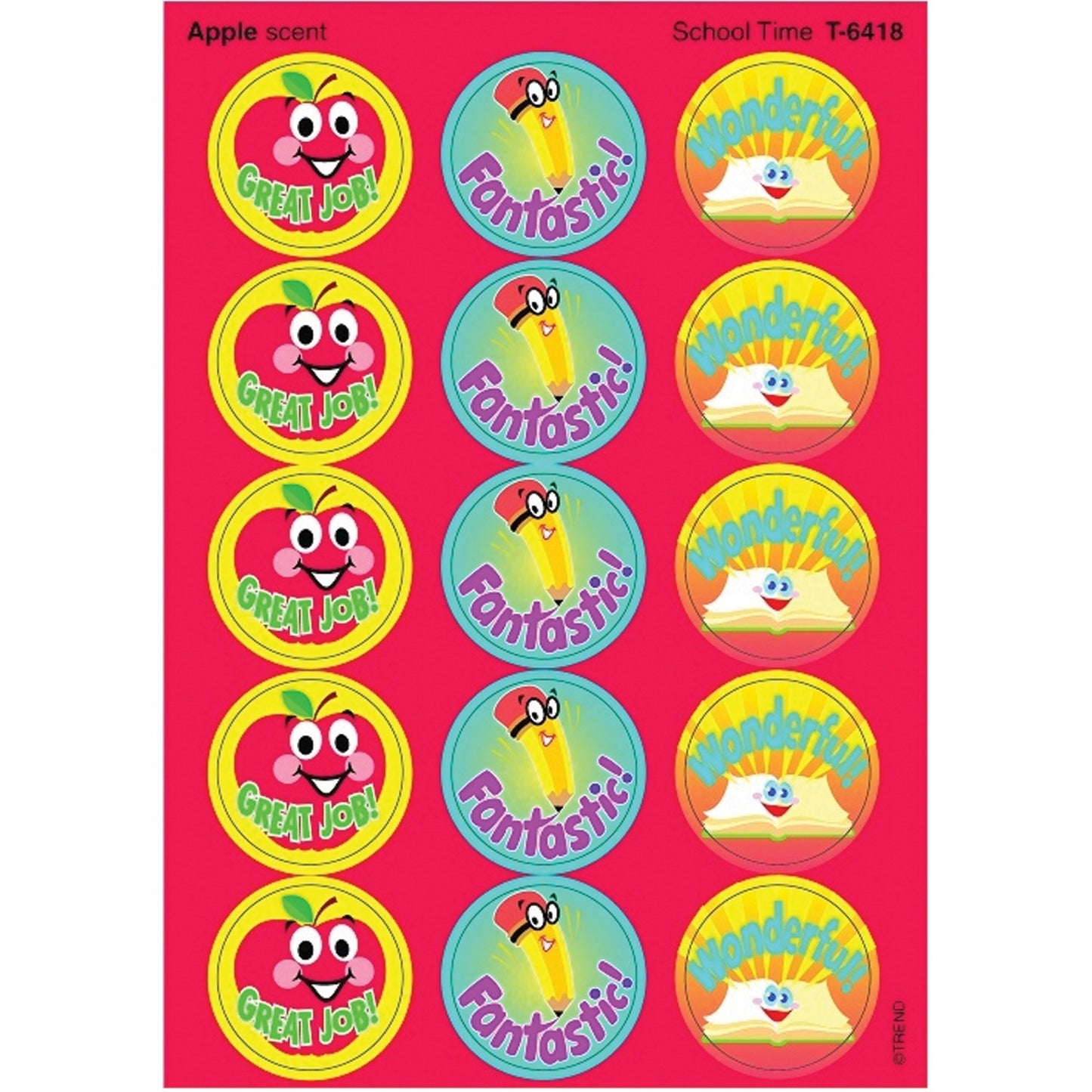 Trend Stinky School Time - Apple Stickers