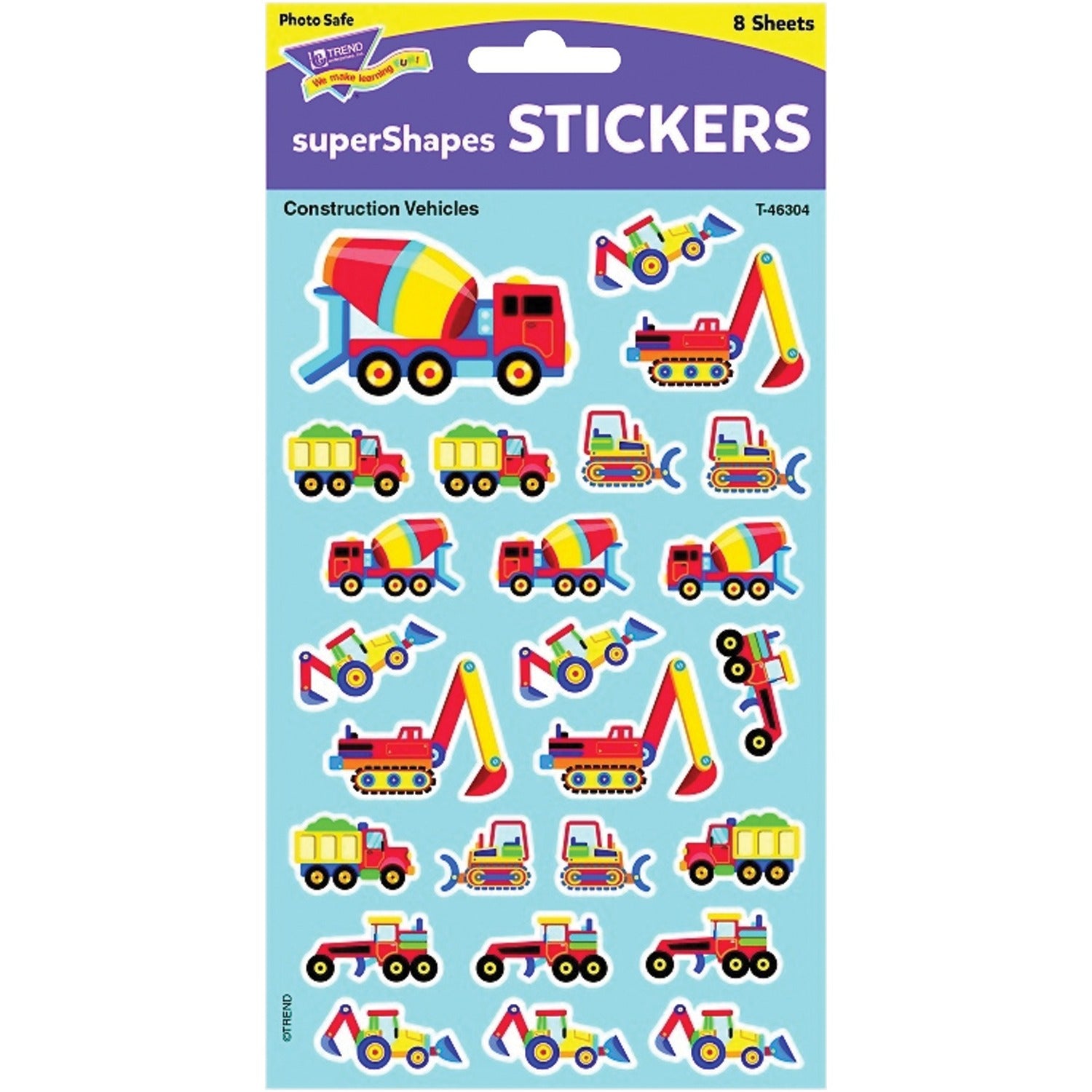 Trend superShapes Construction Vehicles Stickers