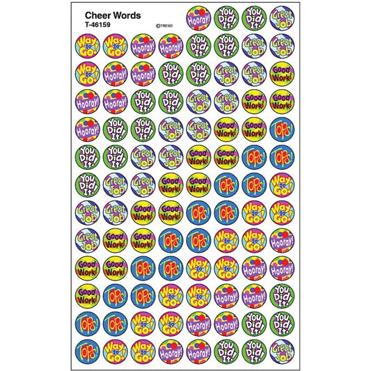 Trend superSpots Cheer Words Stickers