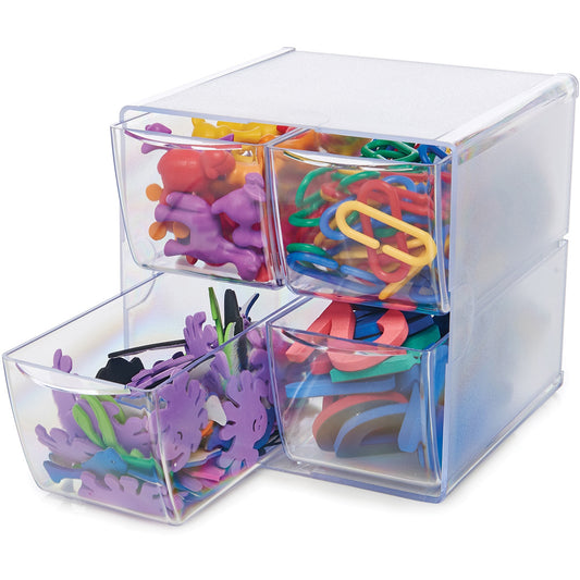 Deflecto Stackable Cube Organizer