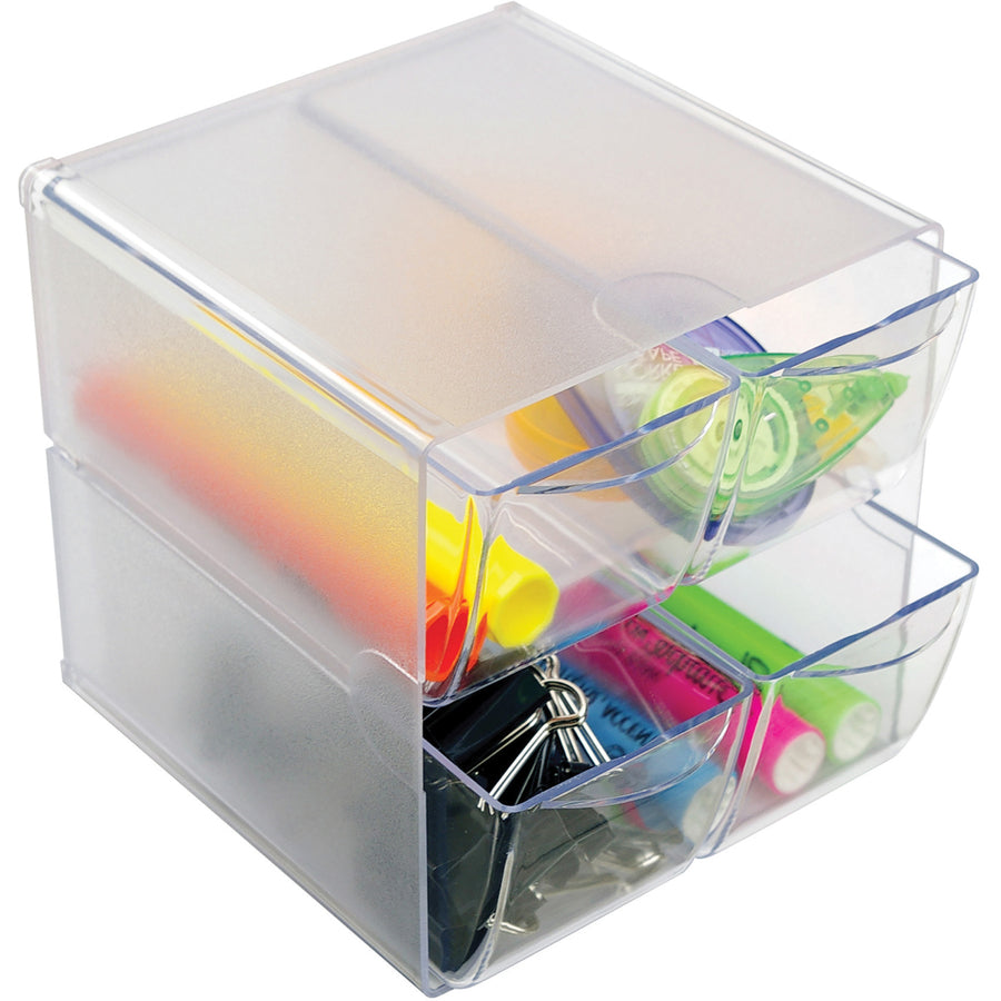 Deflecto Stackable Cube Organizer - 350301