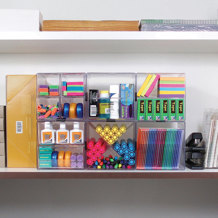 Deflecto Stackable Cube Organizer - 350401