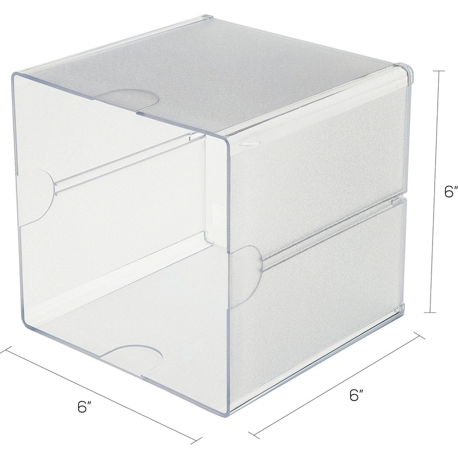 Deflecto Stackable Cube Organizer - 350401
