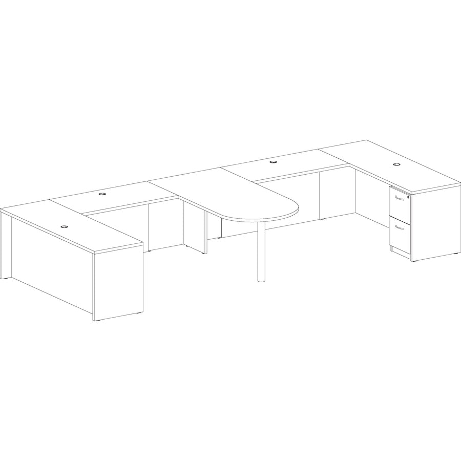 Lorell Essentials Series Credenza Shell - 69376