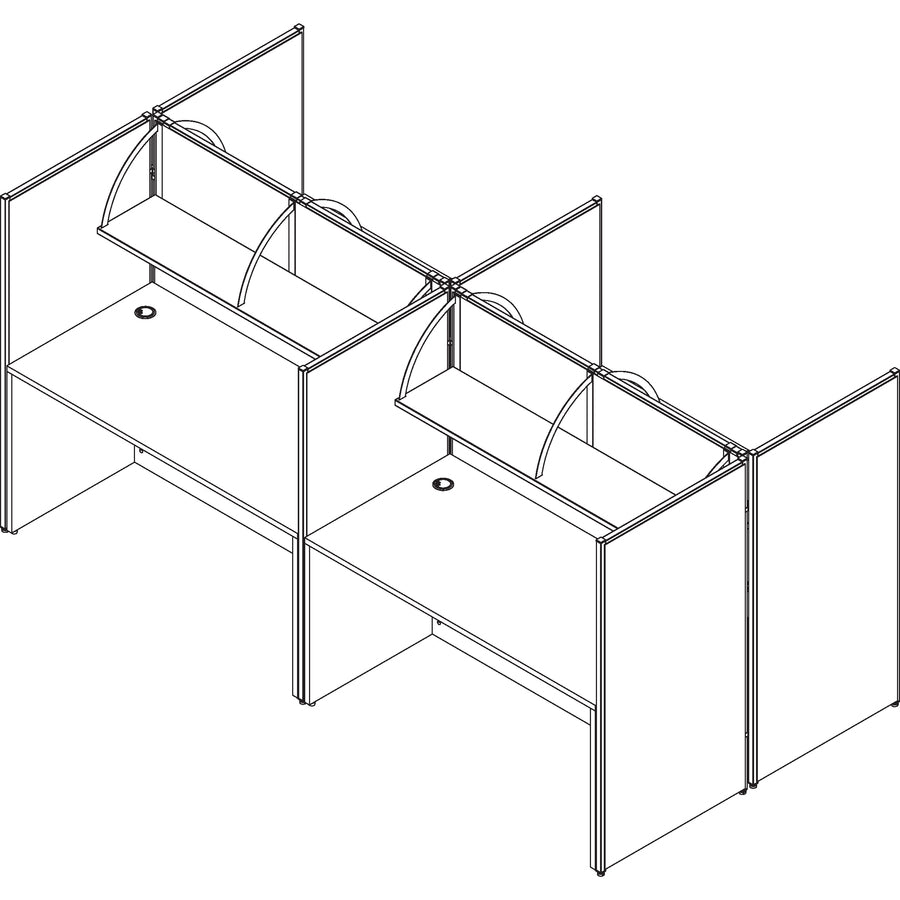 Lorell Essentials Series Rectangular Desk Shell - 69409