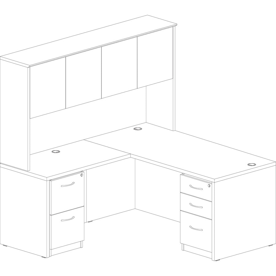Lorell Essentials Series Rectangular Desk Shell - 69372