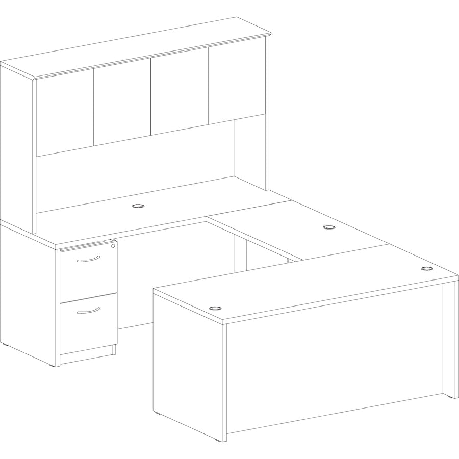 Lorell Essentials Series Rectangular Desk Shell - 69372