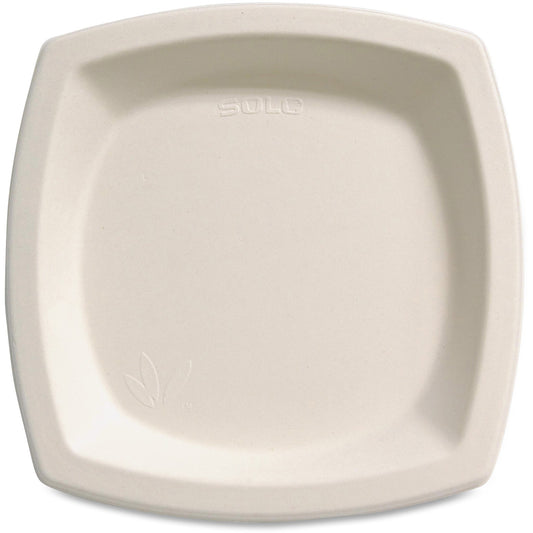 Solo Bare 6-7/10" Eco-Forward Square Plates