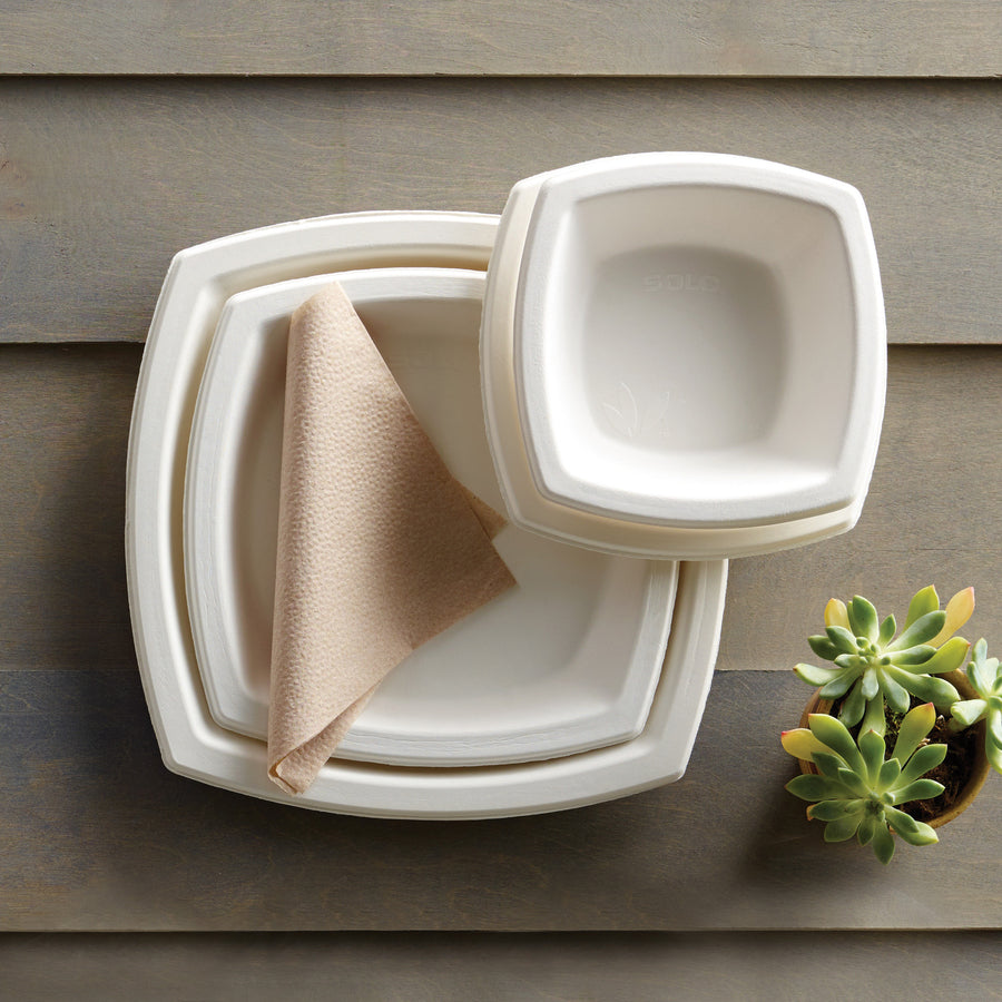 Solo Bare 8-1/4" Eco-Forward Square Plates - 8PSC2050