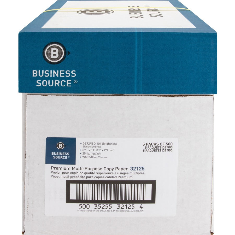 Business Source Premium Multipurpose Copy Paper - 32125