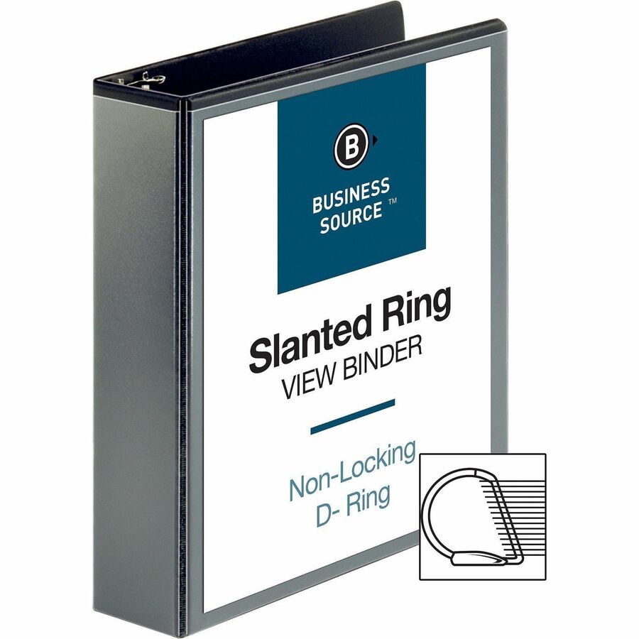 Business Source Basic D-Ring View Binders - 28448