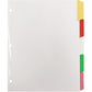 Business Source Laminated Write-On Tab Indexes