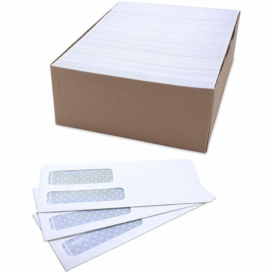 Business Source No. 10 Double-Window Invoice Envelopes - 36694