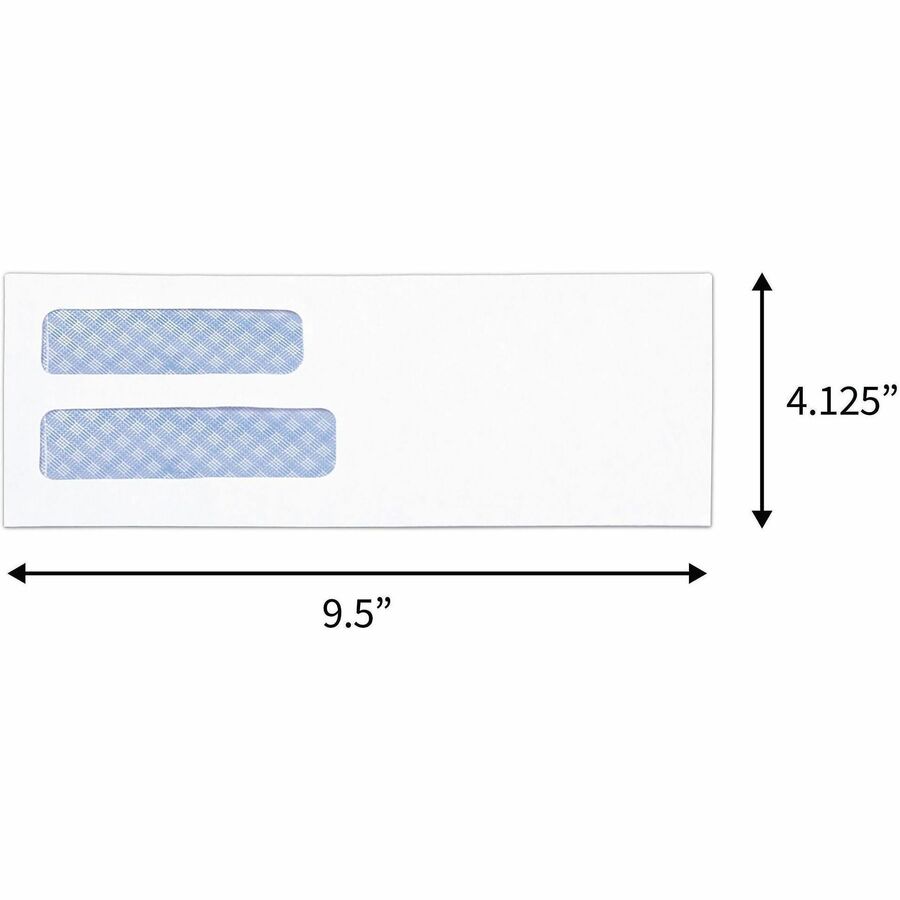 Business Source No. 10 Double-Window Invoice Envelopes - 36694