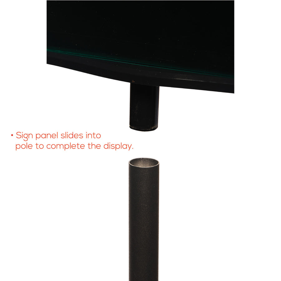 Deflecto Double-Sided Magnetic Sign Display - 692056