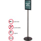 Deflecto Double-Sided Magnetic Sign Display - 692056