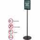 Deflecto Double-Sided Magnetic Sign Display - 692056