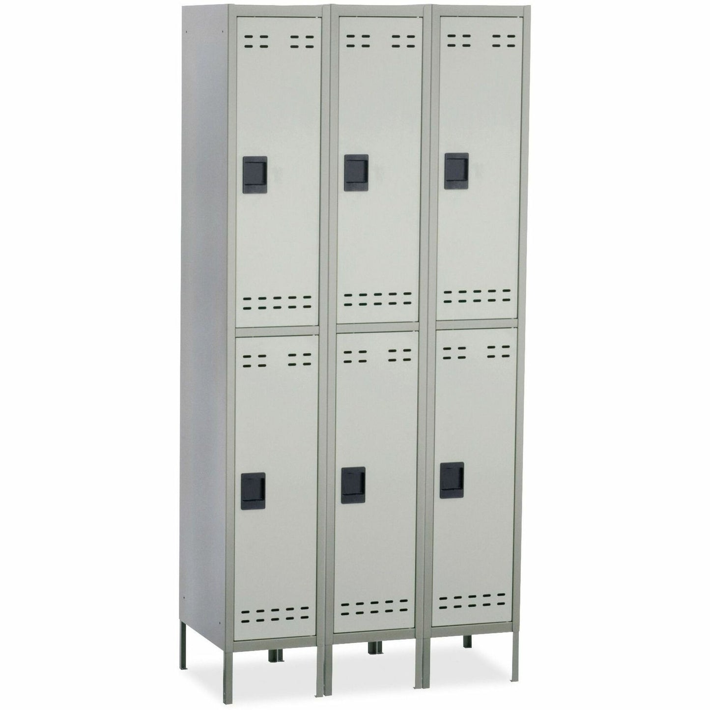 Safco Double-Tier Two-tone 3 Column Locker with Legs