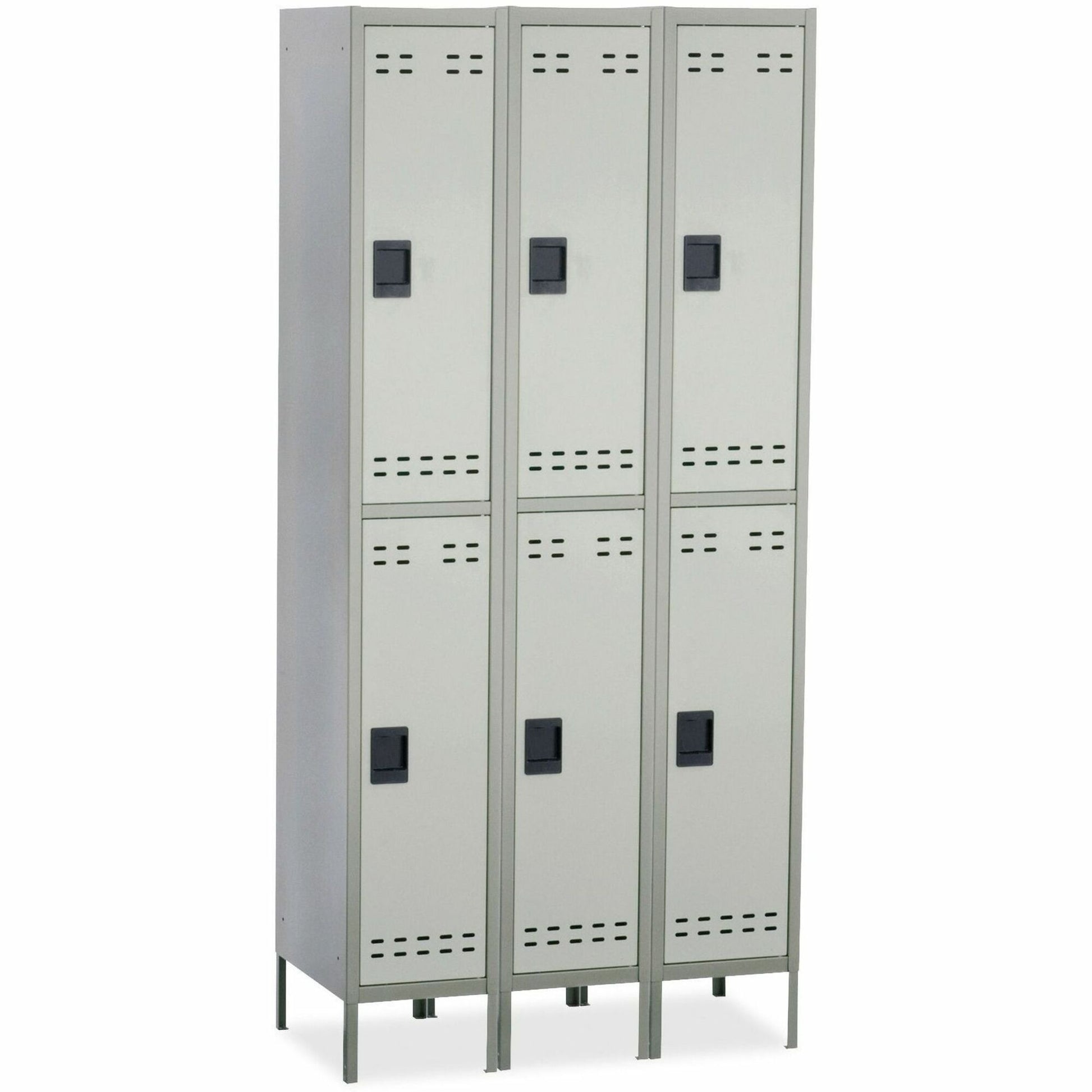 Safco Double-Tier Two-tone 3 Column Locker with Legs