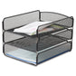 Safco Onyx Letter Tray - 3271BL