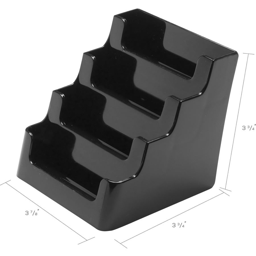 Deflecto 4 Tier Business Card Holder - 90404