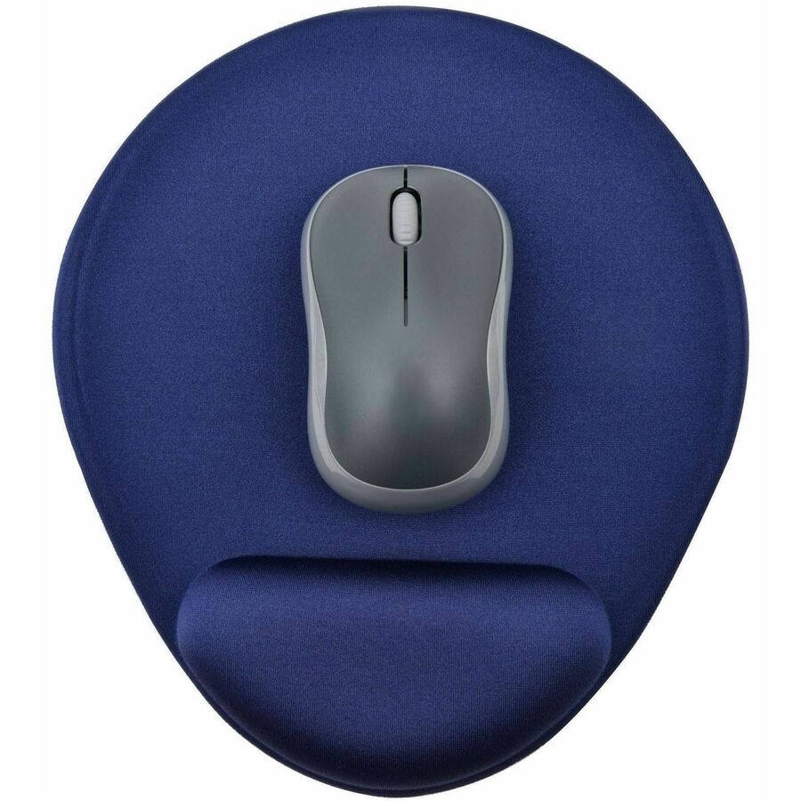 DAC&reg; MP-127 Super-Gel "Mini Round" Mouse Pad with Palm Support, Blue - 02123