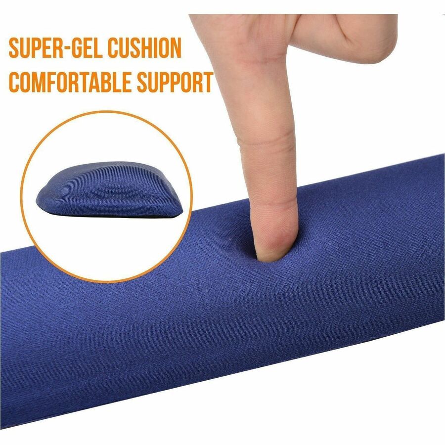 DAC&reg; MP-124 Super-Gel Contoured Keyboard Palm Support, Blue - 02122