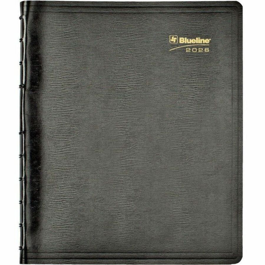 Blueline MiracleBind Weekly Planner, 11" x 9-1/6" , Bilingual, Black - CF595081BT