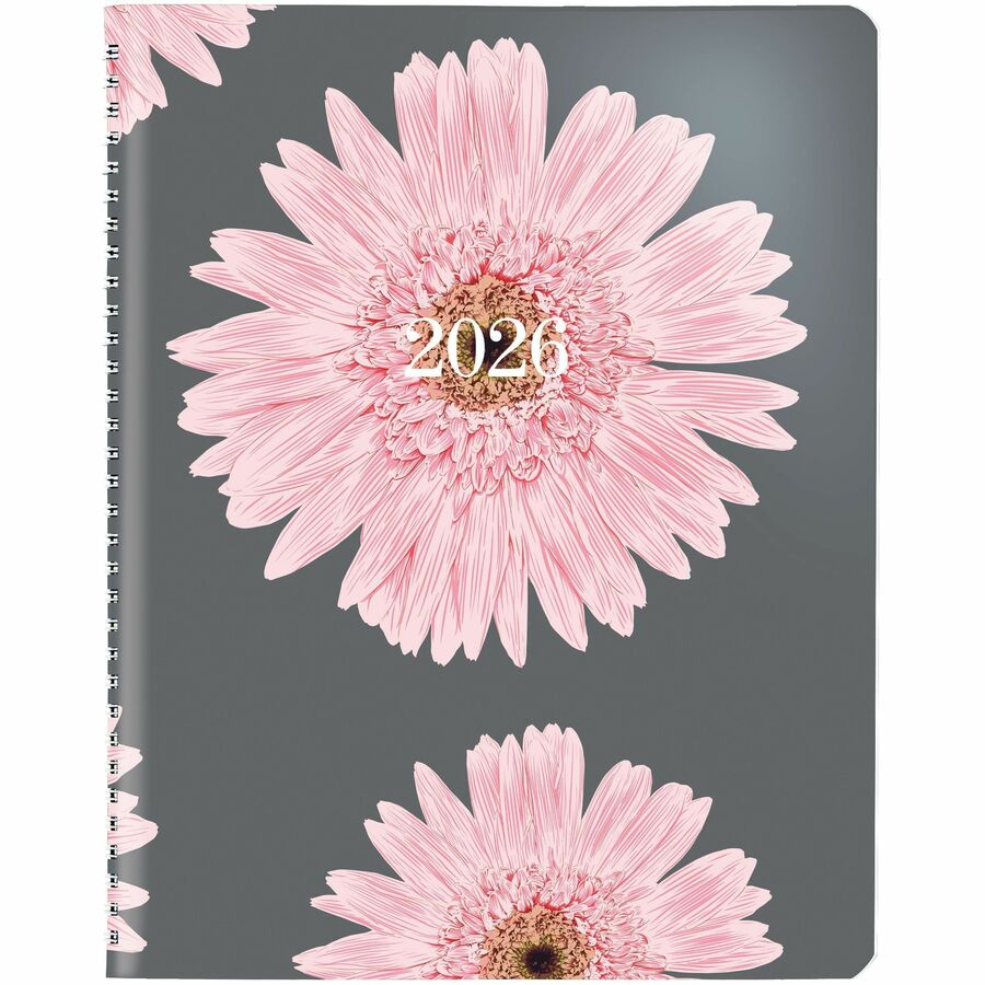 Blueline Pink Daisy Monthly Planner, 8-7/8" x 7-1/8" , Bilingual - C121995BT