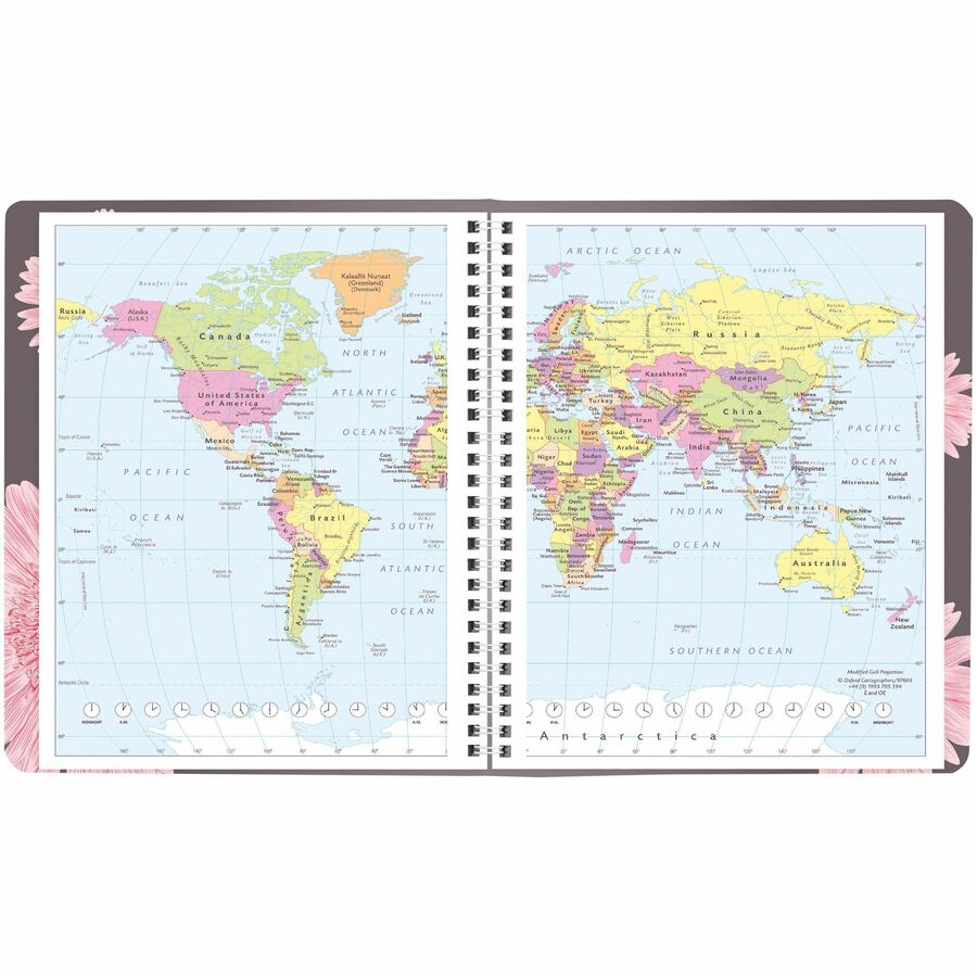 Blueline Pink Daisy Monthly Planner, 8-7/8" x 7-1/8" , Bilingual - C121995BT