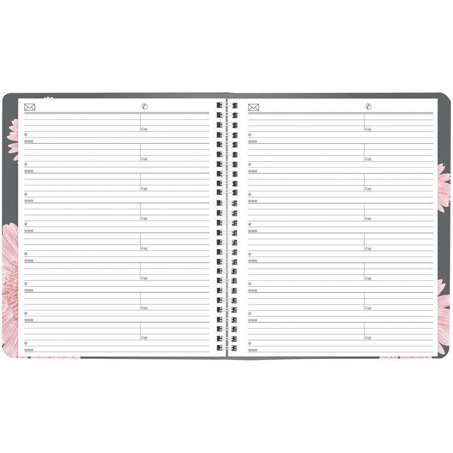 Blueline Pink Daisy Monthly Planner, 8-7/8" x 7-1/8" , Bilingual - C121995BT