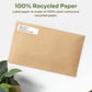 Avery Earth-Friendly White Rectangle Labels 1/2" x 1-3/4" , Permanent Adhesive, for Laser and Inkjet Printers - 48867