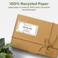 Avery Earth-Friendly White Rectangle Labels 2" x 4" , Permanent Adhesive, for Laser and Inkjet Printers - 48863