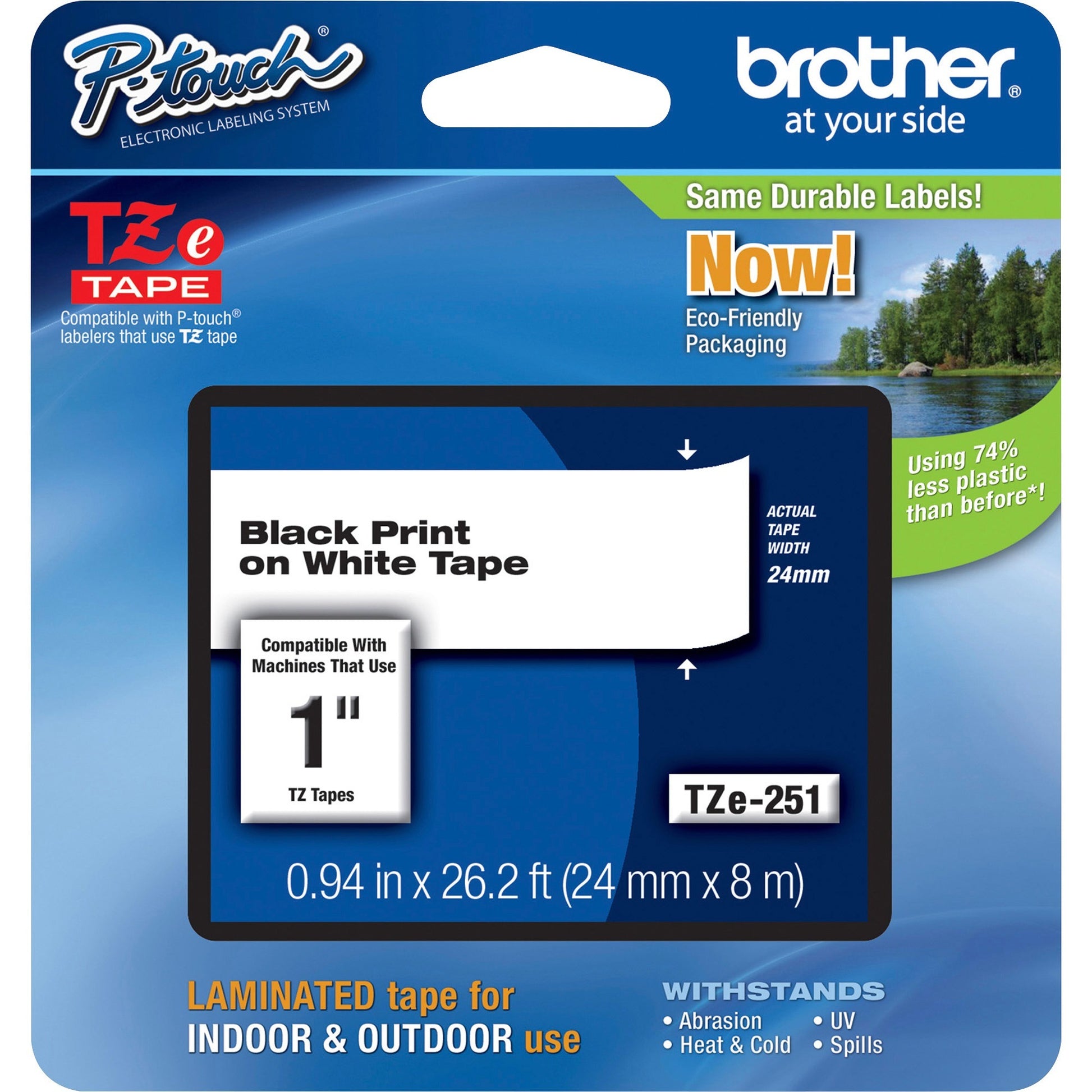 Brother TZe Laminated Tape
