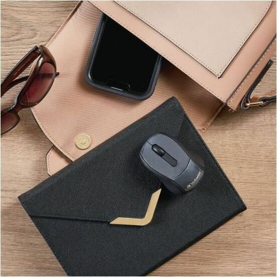 Verbatim Wireless Mini Travel Optical Mouse - Graphite - 97470