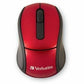 Verbatim Wireless Mini Travel Optical Mouse - Red - 97540