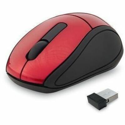 Verbatim Wireless Mini Travel Optical Mouse - Red - 97540