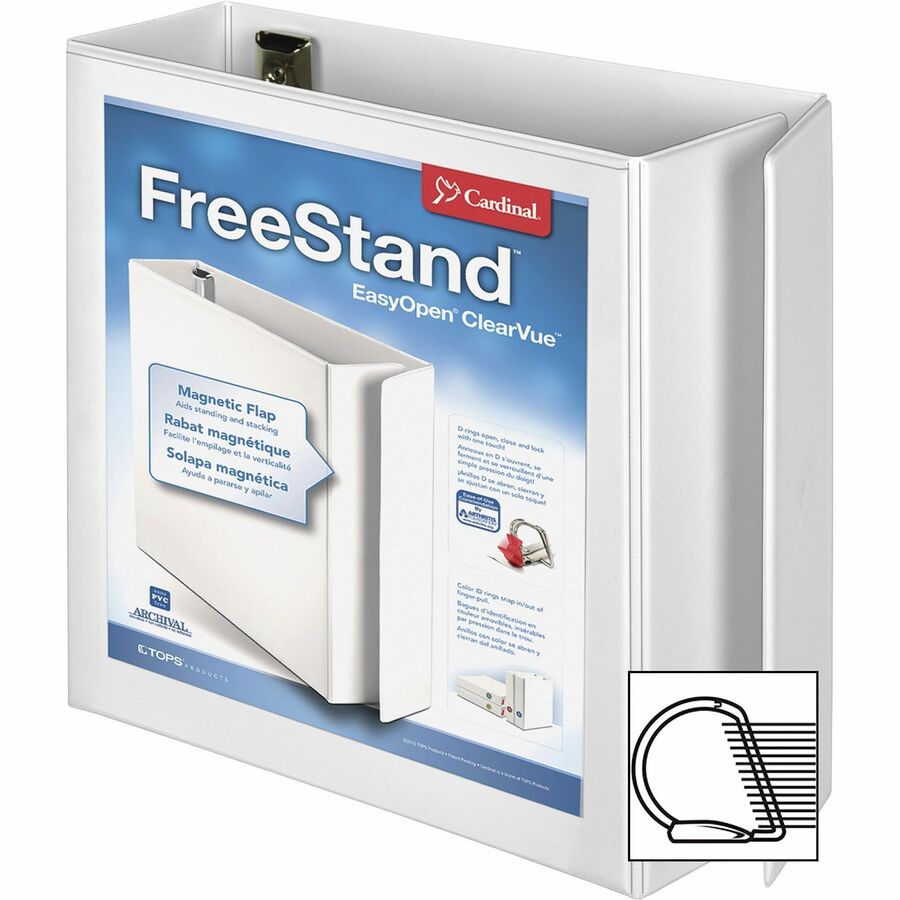Cardinal&reg; FreeStand Easy Open Slant-D Ring Binder - 43140CB