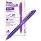 EnerGel-X Retractable Gel Roller, (0.7mm) Metal Tip, Violet Ink - BL107V