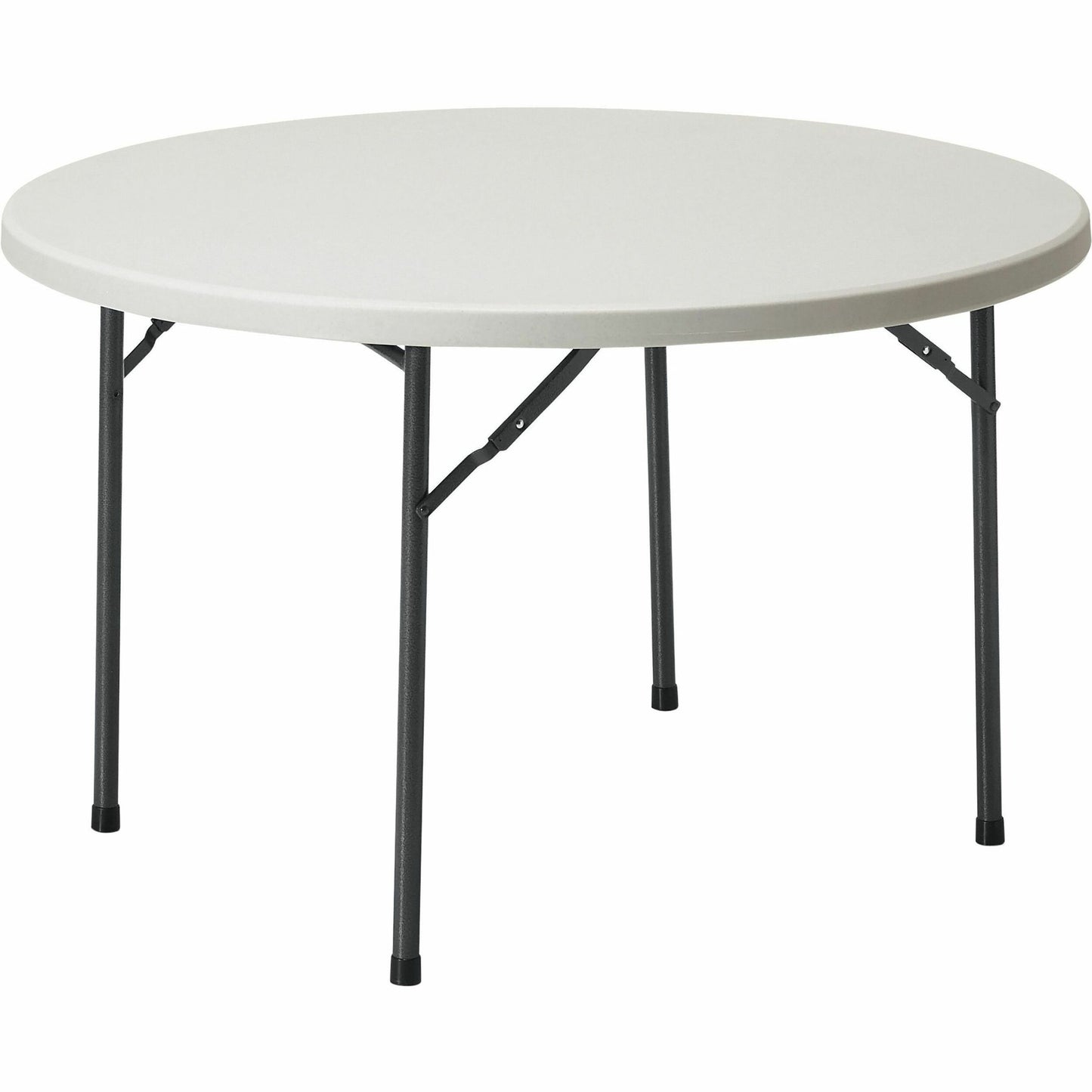 Lite-Lift II 48" Round Folding Table, Oyster Grey