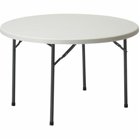 Lite-Lift II 48" Round Folding Table, Oyster Grey