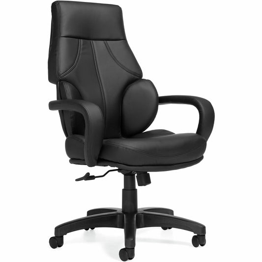 Kazan High Back Tilter, Black Bonded Leather