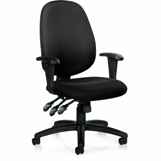 Six 13 Medium Back Multi-Tilter, Quilt Black